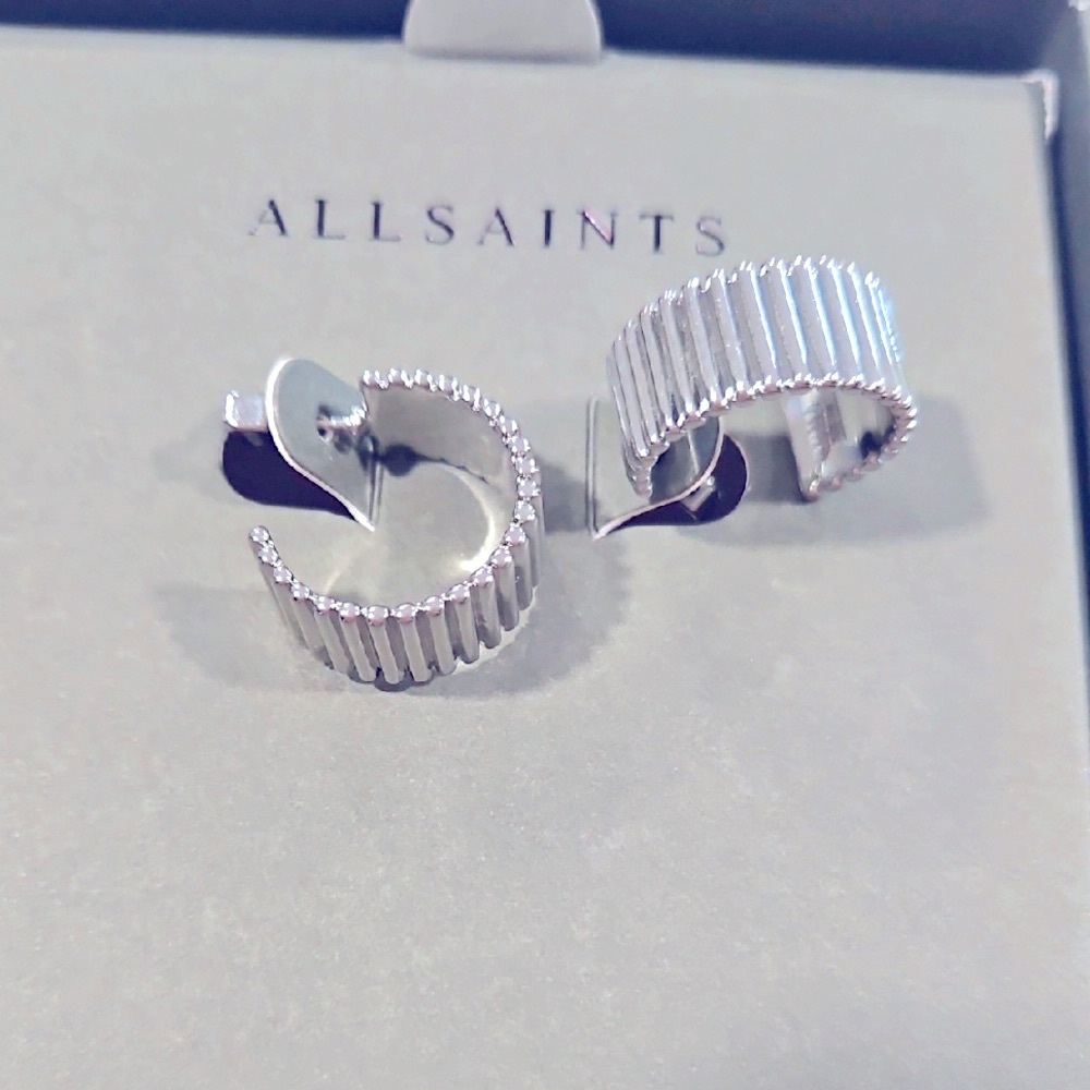 All Saints Silver1" Contemporary Earrings - Picture 1 of 1